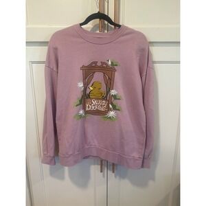 Disney Princess Tangled The Snuggly Duckling Sweatshirt Purple Small Rapunzel